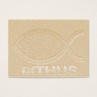IXTHUS Symbole de poisson chrétien - Carte de visi