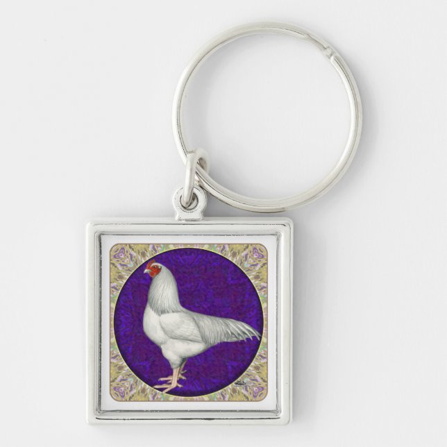Ixworth Rooster Keychain (Front)