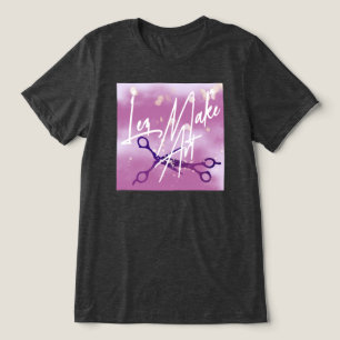 IYKYK Subtle Sapphic, wlw, Lez Make Art Scissors Tri-Blend Shirt