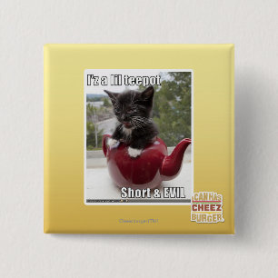 I'z a lil teepot 2 inch square button