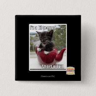 I'z a lil teepot 2 inch square button