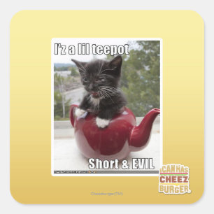 I'z a lil teepot square sticker