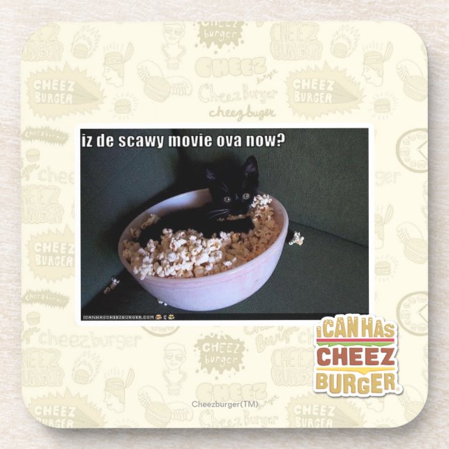 Iz de scawy movie ova now? coaster (Front)
