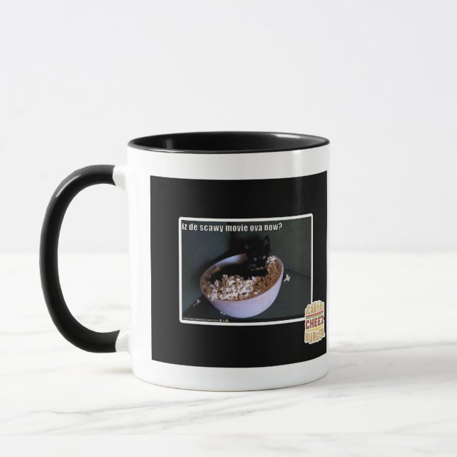 Iz de scawy movie ova now? mug (Left)