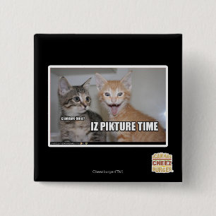 iz pikture time 2 inch square button