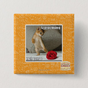 Iz practising mah tango 2 inch square button