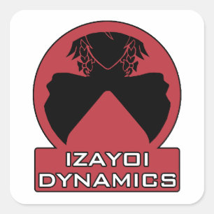 Izayoi Dynamics Logo with Text Square Sticker