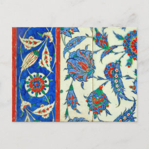 iznic ceramics Postcard