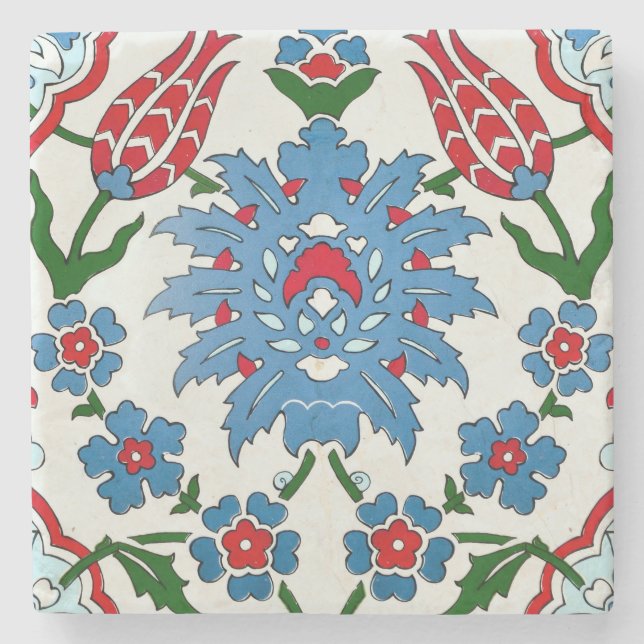 iznic ceramics Stone Coaster (Front)