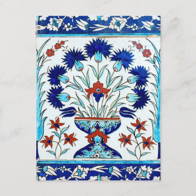 Iznik ceramics postcard (Front)
