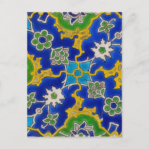 iznik ceramics Postcard