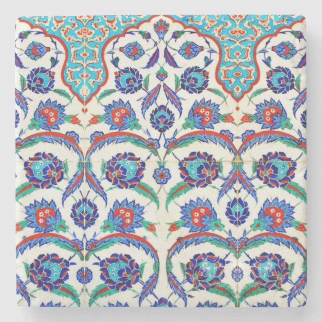 iznik ceramics Stone Coaster (Front)
