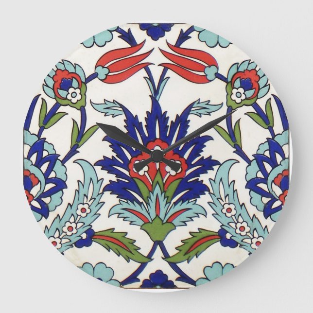 Iznik ceramics Wall Clock (Front)
