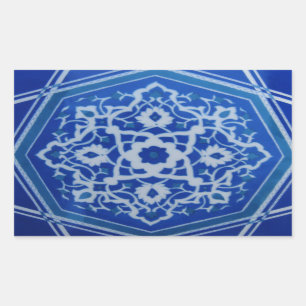 Iznik Floral Ethnic Tribal Turkish Mosaic Pottery. Sticker