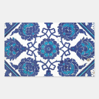 Iznik Floral Ethnic Tribal Turkish Mosaic Pottery Sticker