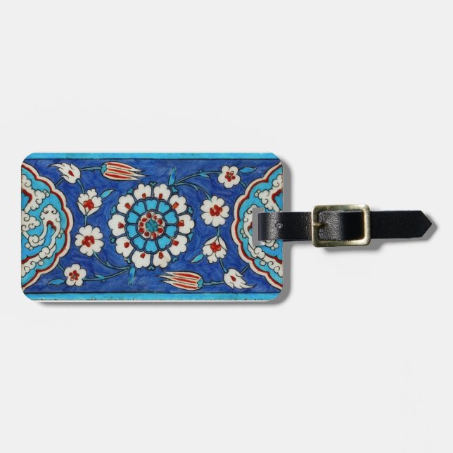 iznik tile luggage tag (Front Horizontal)