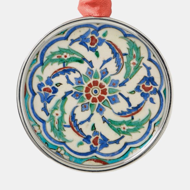 iznik tile metal ornament (Front)