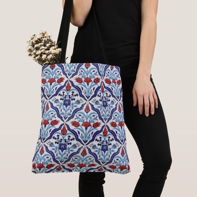 Iznik Tiles Tote Bag (Close Up)