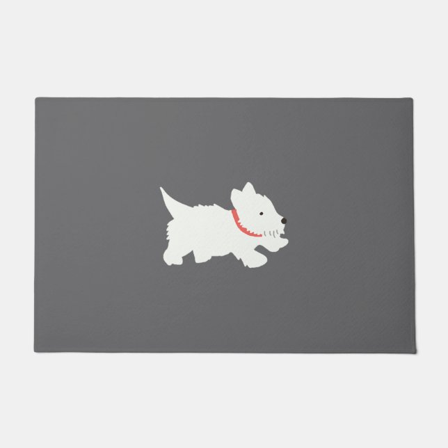 Izzie The Westie Doormat (Front)