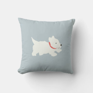 Izzie The Westie Throw Pillow