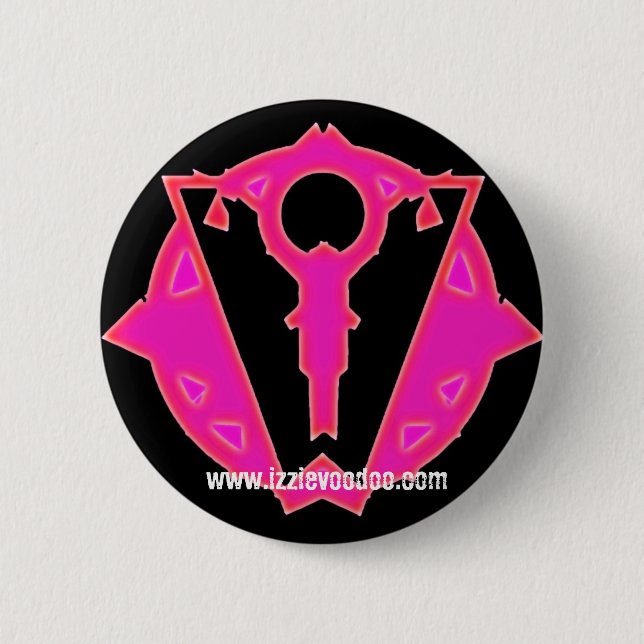 izzie Voodoo logo button/badge 2 Inch Round Button (Front)
