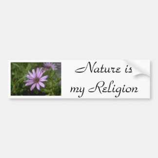 j0145356, Nature ismy Religion Bumper Sticker