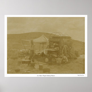"J.A. Chuck Wagon, Getting Dinner" Poster