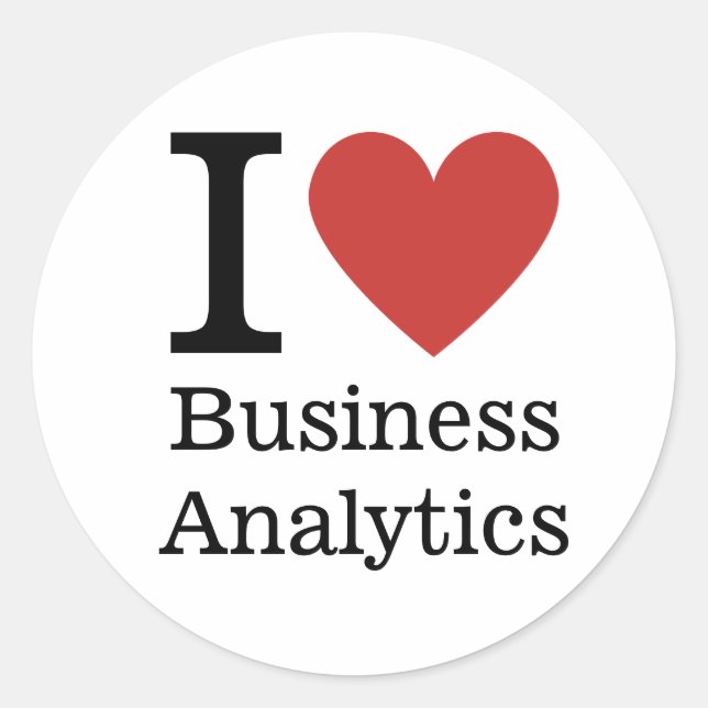 J'❤️ adore Business Analytics STICKER (Devant)