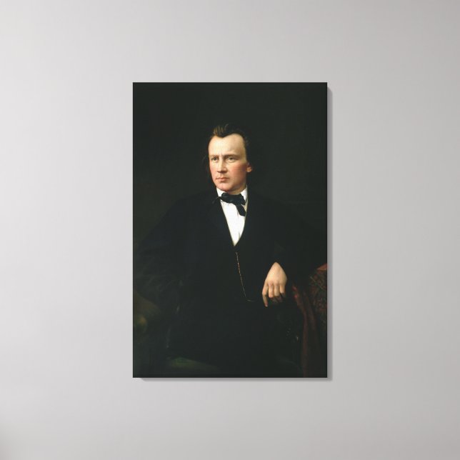 J. Brahms, c.1860 Canvas Print (Front)