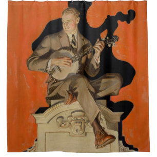J.C. Leyendecker Banjo Player 1920 Art Deco Art