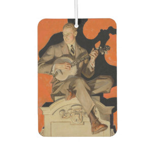 J.C. Leyendecker Banjo Player 1920 Art Deco Art Air Freshener