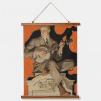 J.C. Leyendecker Banjo Player 1920 Art Deco Art