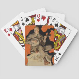 J.C. Leyendecker Banjo Player 1920 Art Deco Art Playing Cards