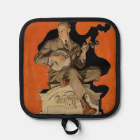 J.C. Leyendecker Banjo Player 1920 Art Deco Art