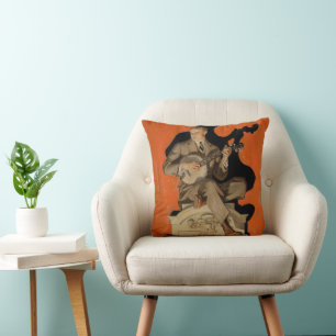 J.C. Leyendecker Banjo Player 1920 Art Deco Art Throw Pillow