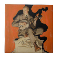 J.C. Leyendecker Banjo Player 1920 Art Deco Art