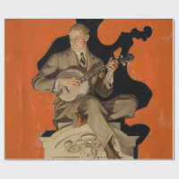J.C. Leyendecker Banjo Player 1920 Art Deco Art