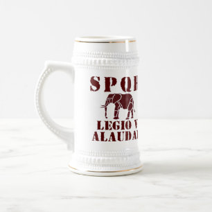 J. Caesar 5th Alaudae Roman Legion Elephant Stein