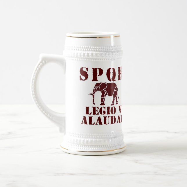J. Caesar 5th Alaudae Roman Legion Elephant Stein (Left)
