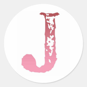 J CLASSIC ROUND STICKER