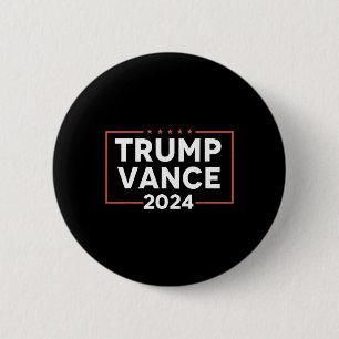 J D Vance 2024 2 Inch Round Button