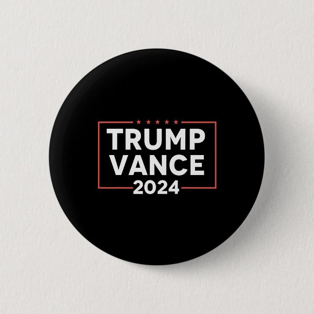 J D Vance 2024  2 Inch Round Button (Front)
