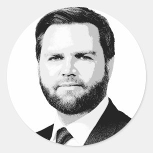 J.D. VANCE CLASSIC ROUND STICKER