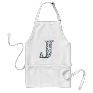 "J" Diamond Bling Apron