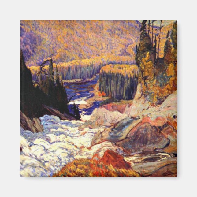 J.E.H. MacDonald: Montreal River artwork Magnet (Front)
