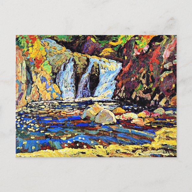 J.E.H. MacDonald - The Little Falls sketch, 1918 Postcard (Front)