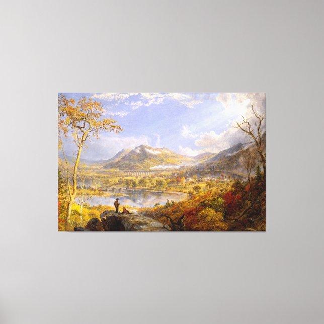 J. F. CROPSEY Starrucca Viaduct, Pennsylvania 1865 Canvas Print (Front)