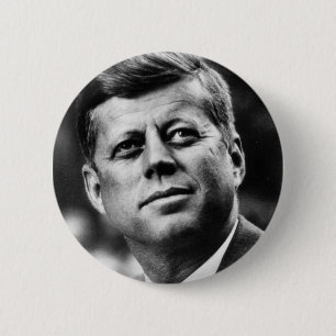 J.F.K. 2 INCH ROUND BUTTON