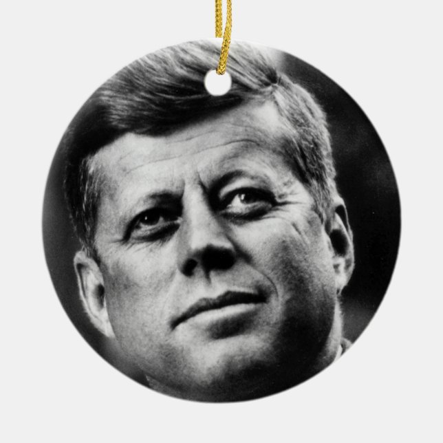 J.F.K. CERAMIC ORNAMENT (Front)