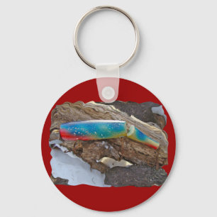 J & H "WIG LIT" Vintage Saltwater Lure Items Keychain
